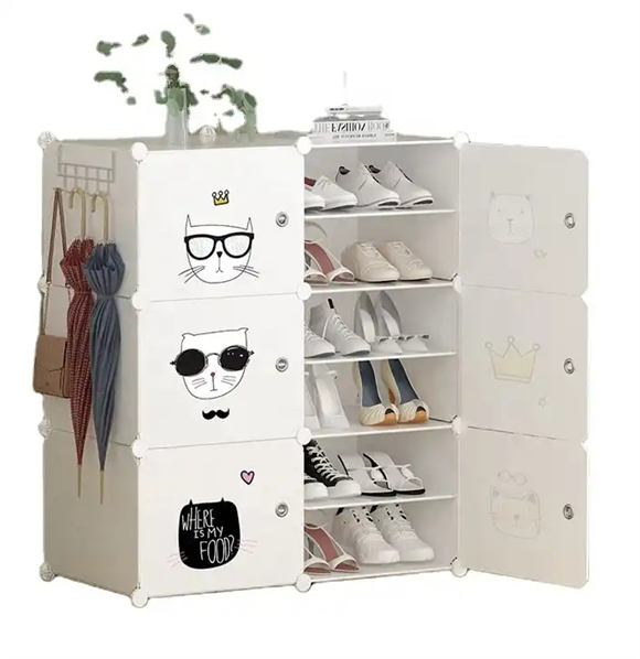 Shoe rack with cover